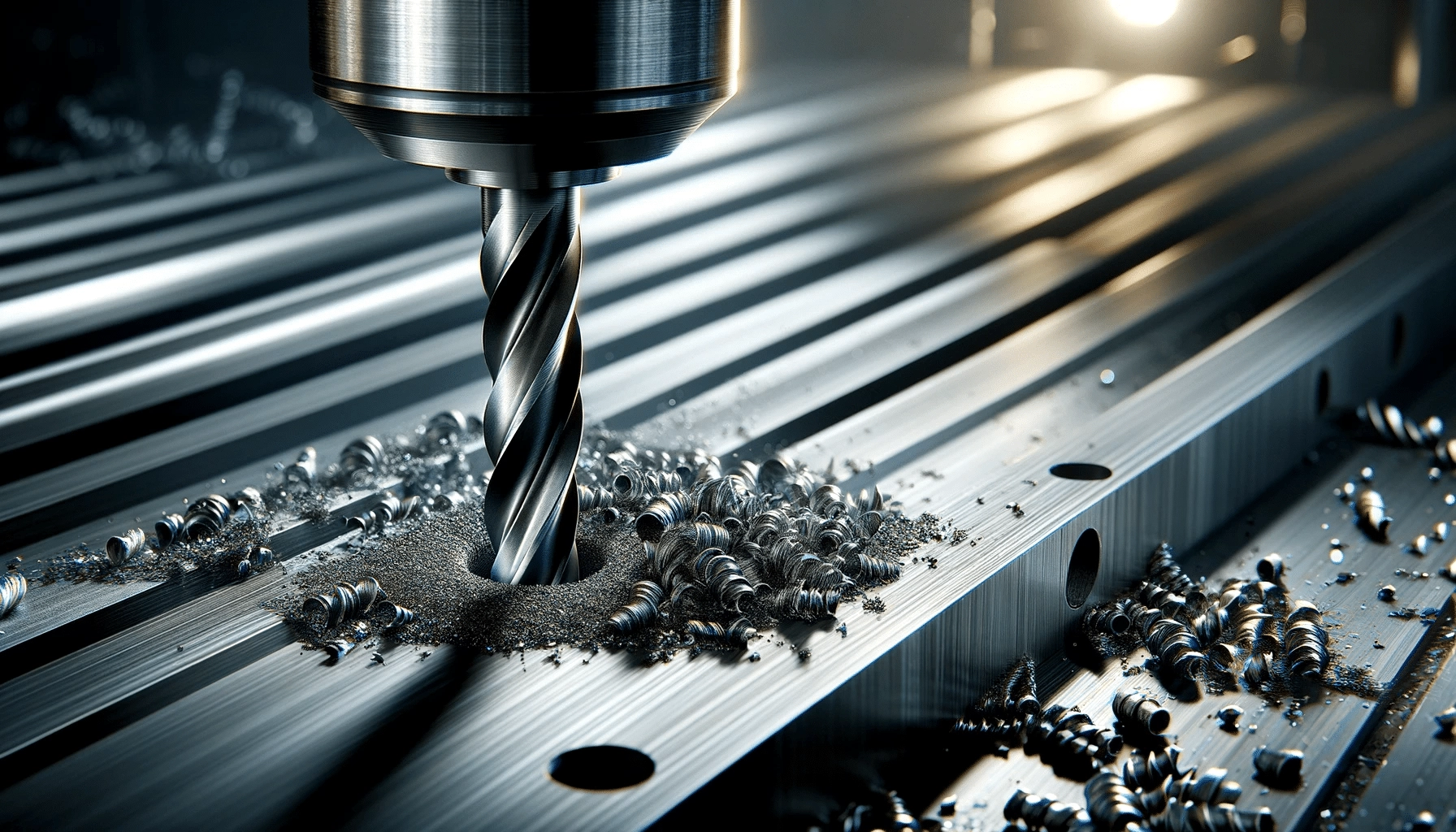 Optimizing metal drilling by controlling speed, pressure, and depth